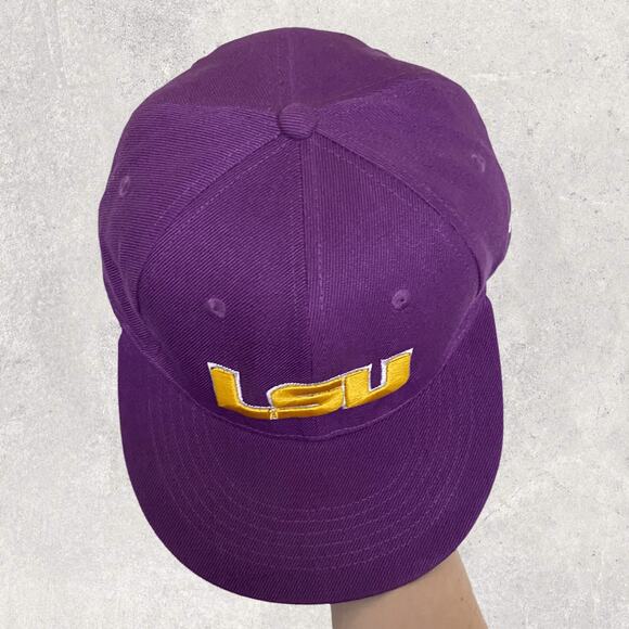 Vintage Y2K New Era LSU Snapback Hat OSFA Purple Yellow with Rare NFL - Picture 4 of 6